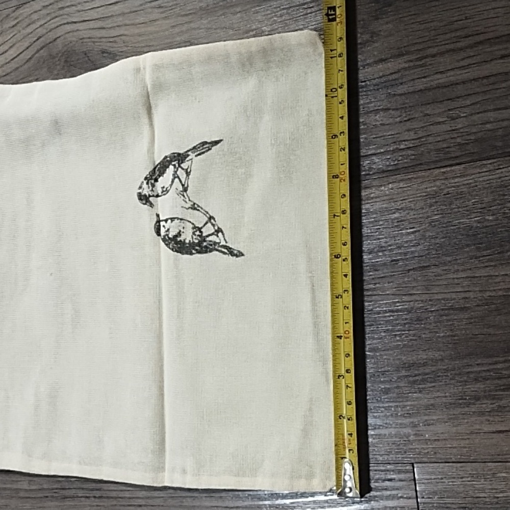 beek Cream Canvas Drawstring Bag with Bird Print - Picture 6 of 6